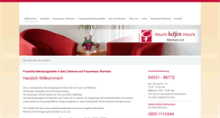 Desktop Screenshot of frauenhelfenfrauenstormarn.de